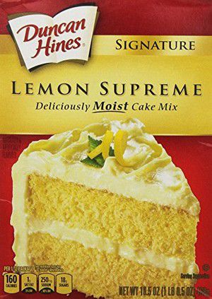 Lemon Supreme Cake, Lemon Cake Mix Recipe, Duncan Hines Cake, Inside Cake, Cake Liner, Lemon Cake Mixes, Lemon Cake Recipe, Duncan Hines, Lemon Flavor