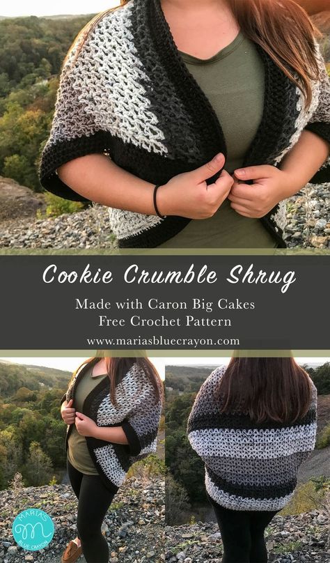 Dress Top Ideas, Wearable Crochet, Chain Crochet, Big Momma, Crochet Apparel, Crazy Crochet, Cookie Crumble, Caron Cakes, Blue Crayon