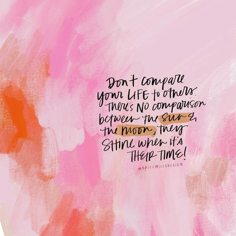 It is so easy to compare your looks, life, art, success to others but it NEVER takes you down a good path. Focus on what makes you happy and unique and stick with it! #quote #quoteoftheday #abstract #handwriting #ipadlettering #ipadpro #pink Art Success, Ipad Lettering, Dont Compare, What Makes You Happy, You Happy, Life Art, Focus On, Handwriting, Quote Of The Day