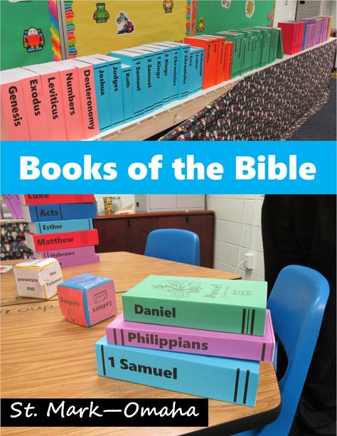 Bible Bucks Store Ideas, Books Of The Bible Wall, Bible Buddies, Childrens Museum Ideas, Kingdom Keepers, Lds Seminary, The Books Of The Bible, Bible Crafts Sunday School, Kids Sunday School Lessons