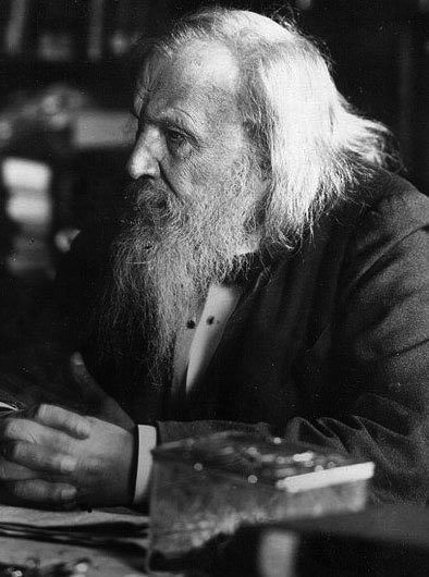 Russian chemist and teacher Dimitri Mendeleev (1834-1907), the scientist credited with creating a complete periodic table. Dmitri Mendeleev, Atomic Number, Famous Scientist, The Periodic Table, E Mc2, Physicists, History Of Science, Nobel Prize, Philosophers