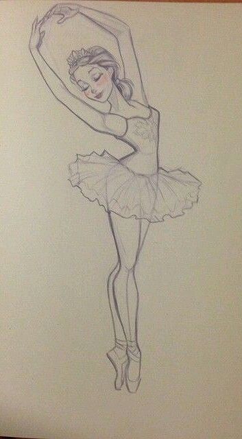 Ballay Dancer Drawing, Ballerina Tutu Drawing, Ballerina Drawing Sketches Simple, Cute Ballerina Drawing, Ballet Dancer Drawing Simple, Bailarina Drawing, Ballerina Sketch Easy, Bailarina Sketch, How To Draw A Tutu