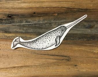 Simple Unicorn Tattoo, Narwal Tattoo, Sea Creature Tattoo, Narwhal Tattoo, Sea Tattoos, Ocean Sleeve, Vintage Nature Photography, Tattoo Nature, Whale Illustration