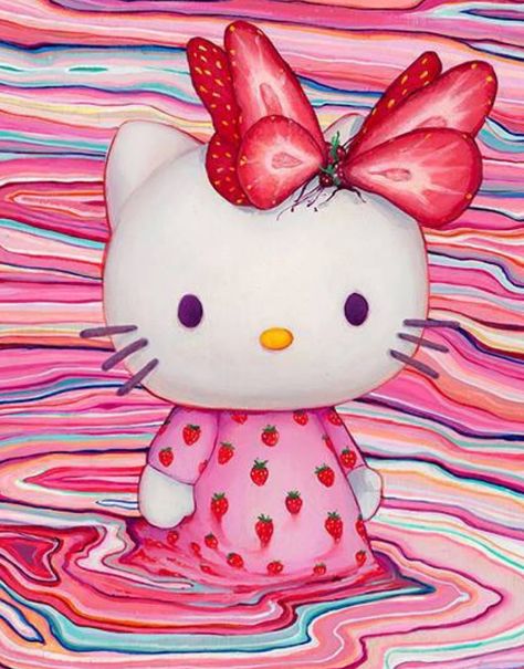 Hello Kitty Art Hello Kitty Oil Painting, Hello Kitty Official Art, Hello Kitty In Love, Hello Kitty Fanart, Hello Kitty Poster, I Love Hello Kitty, Hello Kitty Desenho, Hello Kitty Doll, Hello Kitty Painting