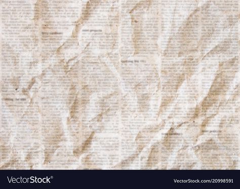 Paper Texture Drawing, News Paper Background, Newspaper Texture Backgrounds, Vintage Newspaper Background, Crumpled Newspaper, Wrinkled Paper Background, Newspaper Textures, Crumpled Paper Background, Crumpled Paper Textures