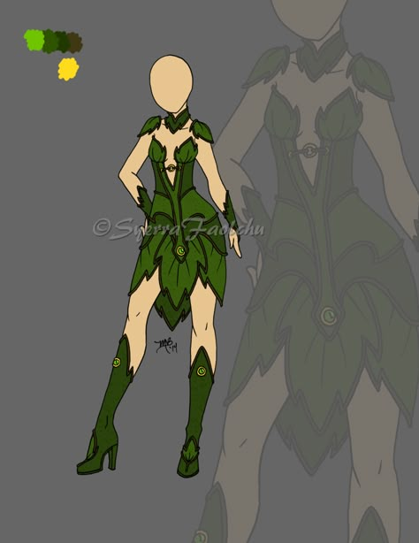 Costume Design - Female 01 [GIFT] by SyerraFaolchu Superhero Costumes Female, Female Costume, Superhero Suits, Super Hero Outfits, Fairy Clothes, Dress Design Sketches, Hero Costumes, Graphic Design Lessons, Superhero Design