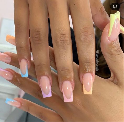 Holiday Acrylic Nails, Simple Gel Nails, Summery Nails, Work Nails, French Tip Acrylic Nails, Simple Acrylic Nails, French Acrylic Nails, Short Square Acrylic Nails, Acrylic Nails Coffin Pink