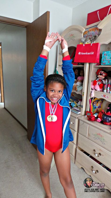 Team USA Halloween Costume Olympic Costume Ideas, Gabby Douglas Quotes, Black Gymnast, Olympics Costume, Famous Gymnasts, Red Leotard, Gymnastics Wear, Gym Leotards, Gymnastics Quotes