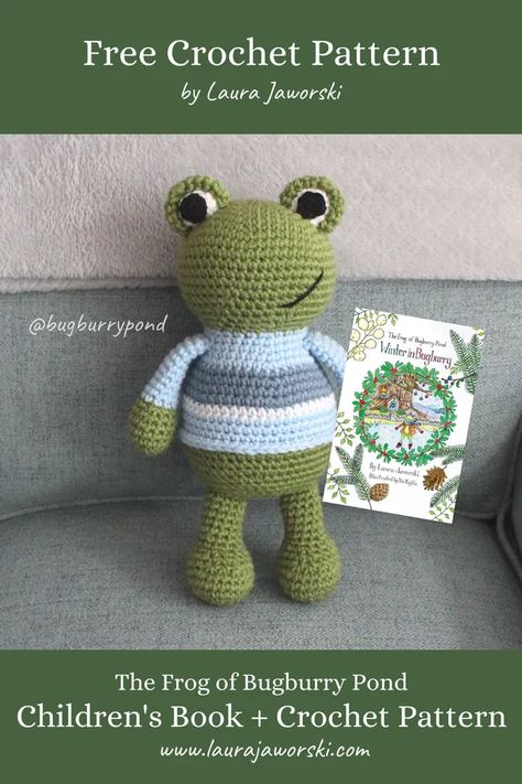 Laura Jaworski, Pond Frog, Easy Crochet Baby Hat, Thanksgiving Crochet, Crochet Letters, Frog Pattern, Cozy Crochet Patterns, Crochet Frog, Halloween Crochet Patterns