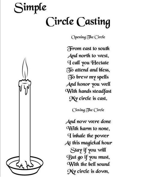 This is the circle casting and closing spell I have been using for years! Though I haven’t had a bell so at the bottom where it says “with… Casting A Circle Chant, Casting A Circle How To, Cast A Circle Witches, How To Cast A Circle, Beginner Wicca, Cast Circle, Cast A Circle, Casting A Circle, Circle Casting