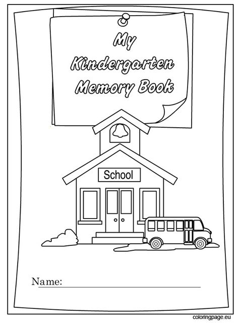 Kindergarten Memories, Kindergarten Memory Book, Memory Book Kindergarten, September Ideas, Scrapbook School, Memory Book School, Memories Book, Kindergarten Books, My Wish List