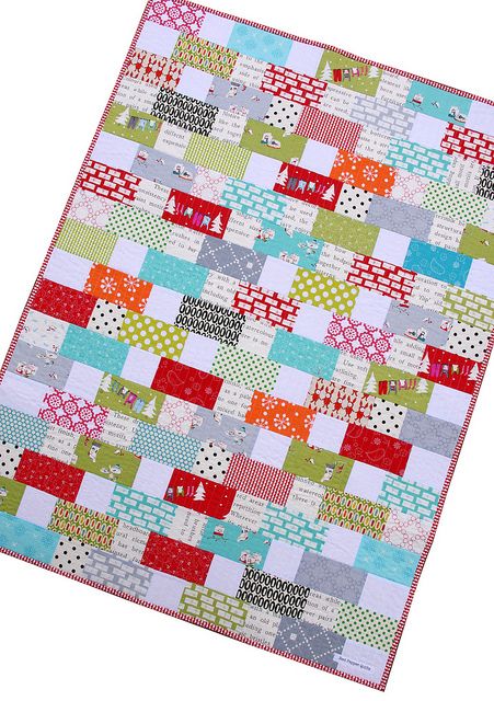 Coin Quilts, Strip Quilting, Cherry Christmas, Kid Quilts, Red Pepper Quilts, Charm Pack Quilts, Quick Quilt, Baby Quilt Patterns, Toddler Quilt