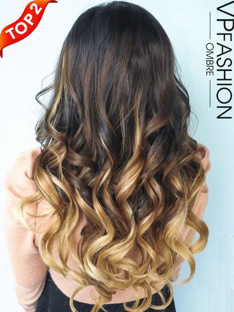 Vpfashion ombré clip in hair extensions M053027H27 Trendy We Fryzurach, Hair Trends 2015, Auburn Balayage, Dip Dye Hair, Brown Ombre Hair, Ombre Hair Blonde, Ombre Hair Extensions, Human Hair Clip Ins, Ombré Hair