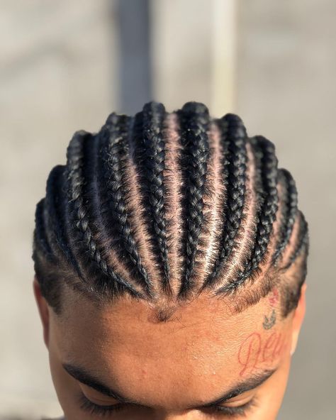 Men Short Braids, Blonde Braids Men, Braids For Black Men With Short Hair, Fade Haircut With Beard, Twist Hair Men, Cornrow Braids Men, Braid Styles For Men, Braids Men, Cornrow Hairstyles For Men