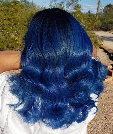 Mid Night Blue Hair, Ocean Blue Hair, Midnight Blue Hair, Ocean Hair, Ocean Blue Color, The Deep Ocean, Navy Hair, Blue Black Hair, Hot Pink Hair