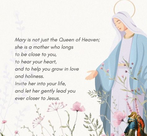 Mama Mary Quotes, Mother Mary Prayer, Mother Mary Quotes, Chapel Veil Catholic, Catholic Aesthetic, Learn The Bible, Bible Things, Mother Mary Images, Bedtime Prayer