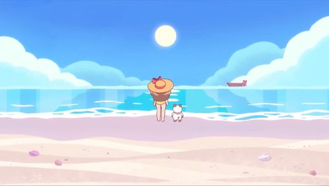 Bee And Puppycat Screenshots, Bee And Puppycat Screencap, Bee And Puppycat Wallpaper Desktop, Bee And Puppycat Background, Bee And Puppycat Wallpaper, Bee Puppycat, Summer Puppy, Bg Design, Bee Movie