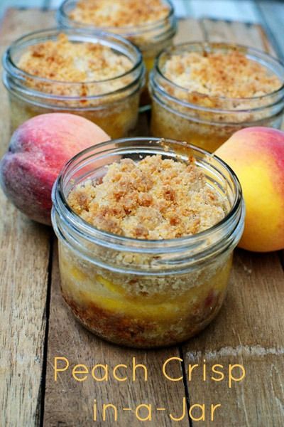 Apple Crisp Individual Mason Jars, Grab N Go Desserts, Peach Cobbler Jars, Summer Desserts In A Jar, Small Mason Jar Desserts, Desserts Mexican, Jar Pies, Mason Jar Desserts Recipes, Noodles Healthy