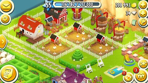 Chicken Coop Hayday Chicken Design, Hayday Farm Design, Chicken Design, Chicken Coop Designs, Hay Day, Farm Design, Aesthetic Themes, Clash Of Clans, Chicken Coop