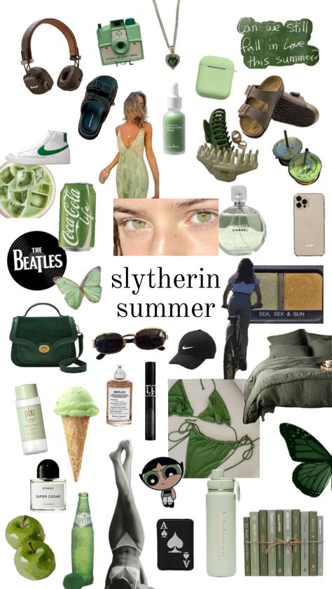 #harrypotter #slytherin #summer Slytherin Summer Outfit, Slytherin Aesthetic Outfit, Slytherin Inspired Outfits, Summer Shuffles, Slytherin Outfit, Slytherin Fashion, Slytherin Aesthetic, Your Aesthetic, Connect With People