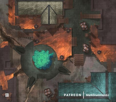 RUIN - City Square [25x22] | Patreon D&d Star Wars, D&d Online, Dragons 5e, City Square, Ruined City, Fantasy Town, Dungeons And Dragons 5e, Dnd Ideas, Dnd Maps