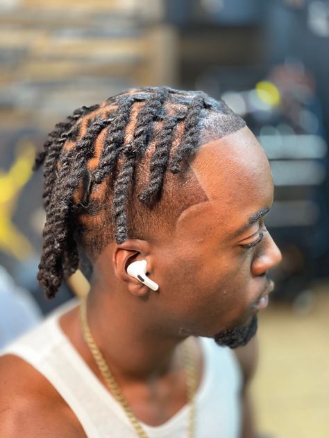 High Top Starter Locs Men, Styles For Starter Locs, Starter Locs Styles Men, Starter Locs Men, Dreadlocks Styles For Men, Men Loc Styles, High Top Dreads, Locs Men, Loc Ideas