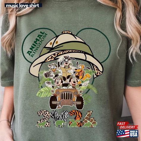 Comfort Colors® Disney Animal Kingdom Shirt Mickey And Friends Safari Family Trip T-Shirt Hoodie Check more at https://musicloveshirt.com/product/comfort-colors-disney-animal-kingdom-shirt-mickey-and-friends-safari-family-trip-t-shirt-hoodie/ Disney Animal Kingdom Shirts, Animal Kingdom Shirt, Disney Animal Kingdom, Animal Kingdom Shirts, Disney Trip Shirts, Iconic Album Covers, Shirt Designs For Men, T Shirt Printing, Family Trip