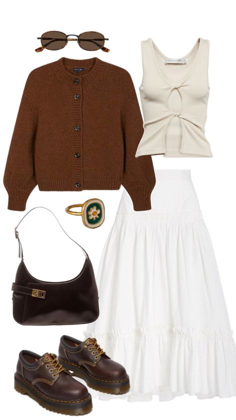 outfit Professional Artsy Outfit, Day Time Birthday Outfit, Copenhagen Autumn Style, Infp Outfit Aesthetic, 80 Degree Weather Outfits, Look Book Outfits, Afternoon Tea Outfit, Cotton On Outfits, Copenhagen Outfit