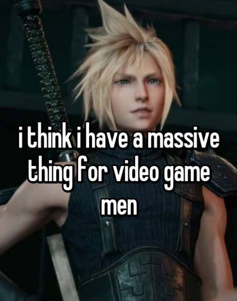 Ffvii Cloud, Final Fantasy Funny, Final Fantasy Cloud, Final Fantasy Collection, Cloud Strife, Fantasy Male, Final Fantasy Vii, Video Game Characters, Whisper Quotes