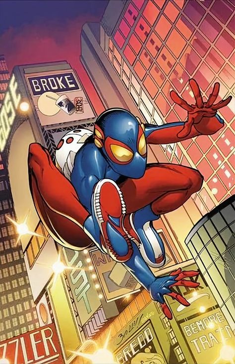 Spider-Boy 616 Spider-man, Miles Morales Reference, Print Outs For Wall, Spider Squad, Superior Spiderman, Spider Man Aesthetic, Spider Man Unlimited, Dan Mora, Mark Bagley