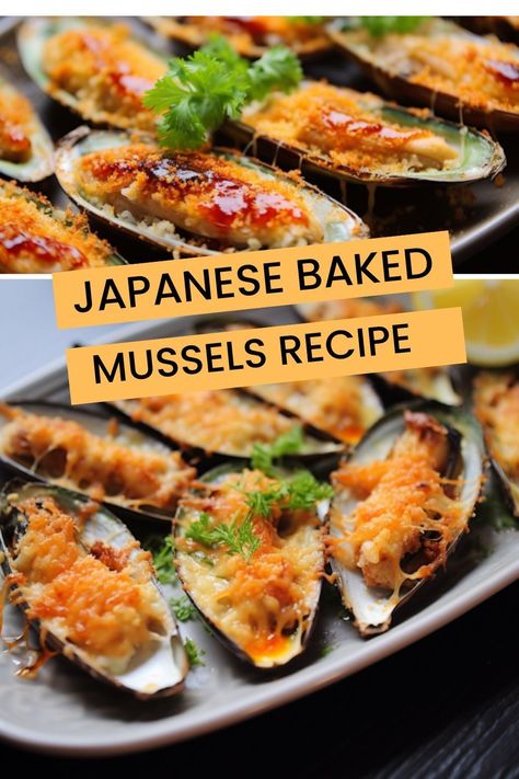 Mussels Appetizer Recipe, Baked Mussels Recipe, Mussel Meat Recipe, Baking Swaps, Baked Mussels, Kewpie Mayonnaise, Steamed White Rice, Mussels Recipe, Easy To Make Appetizers