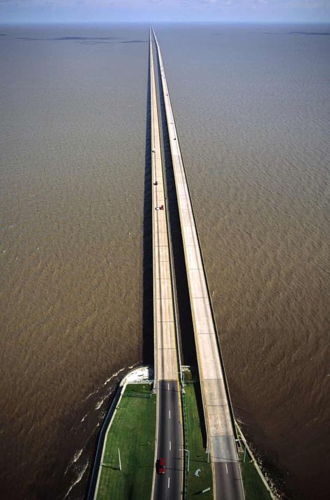 A Bridge Too Far, Scary Bridges, Road Highway, Lake Pontchartrain, Bridge Over Troubled Water, Road Bridge, Star Trails, Scary Places, A Bridge