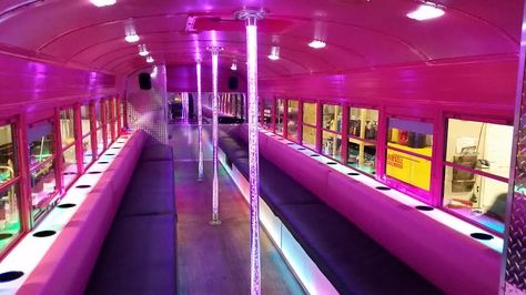 black jack bubble gum Bachelorette Party Bus, Bubble Gum Party, Party Bus Rental, Neon Nights, 18th Birthday Party, Party Bus, Black Jack, Pink Bubbles, Contest Winner