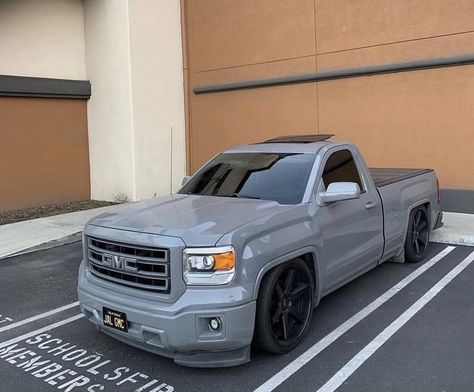 Dropped Gmc Sierra, Pink Chevy Trucks, Silverado 4x4, Single Cab Trucks, 72 Chevy Truck, 2013 Chevy Silverado, Dropped Trucks, Dream Trucks, Lowered Trucks