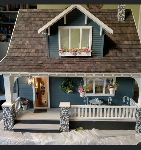 Beachside Bungalow Dollhouse, Miniatures House, Bungalow Dollhouse, House Bungalow, Terrace Room, Real Good Toys, Beachside Bungalow, Dollhouse Design, Diy Miniatures