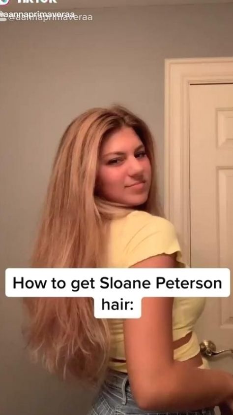 Long Hair 90s Hairstyles, 90s Hair Streaks, Sloane Peterson Hair, Sloane Peterson Outfit, How To Style 90s Hair, How To Get 90s Hair, How To Get A 90s Blowout, Hairstyles For Voluminous Hair, How To Have Voluminous Hair