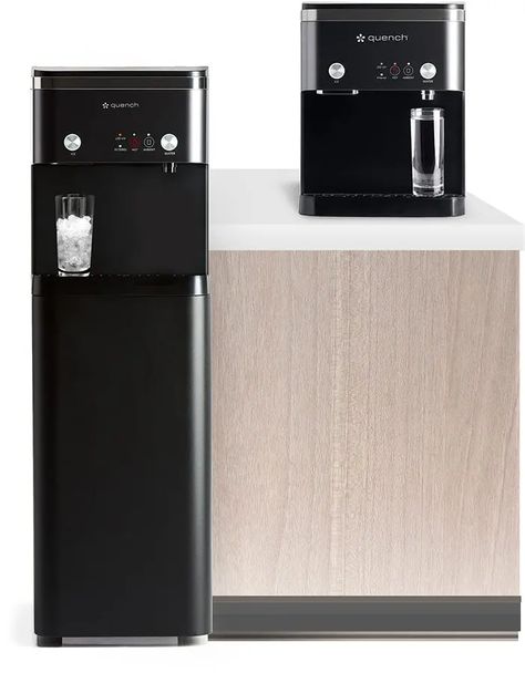 Built In Water Dispenser, Water Dispenser Ideas Kitchens, Countertop Water Dispenser, Lemon Coffee, Electrolyte Water, Nugget Ice, Rent House, Modular Cabinets, Water Station