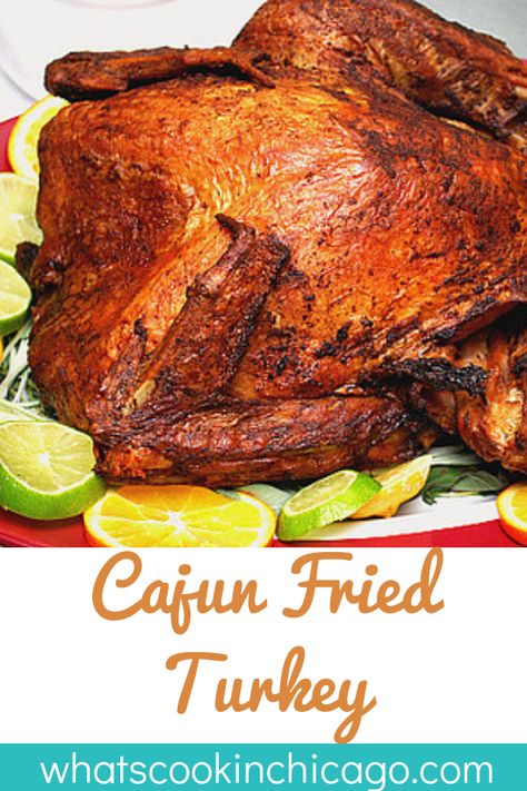 Cajun Fried Turkey Recipe, Cajun Deep Fried Turkey, Deep Fried Turkey Recipes, Cajun Fried Turkey, Cajun Turkey, Fried Turkey Recipes, Cajun Fries, Deep Fried Turkey, Turkey Fryer