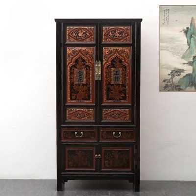 Large capacity storage, convenient for daily items storage, convenient and worry free. Dream cabinet | Dream cabinet Antique Decoration Porch Cabinet Accent Cabinet / brown / redWood in Black | 74.8" H X 37.4" W X 16.9" D | Wayfair Witchy Boho Cabinet, Kerio Cabinet, Drinks Cabinet Antique, Home Altar Cabinet, Black Gothic Cabinet, Chinese Shrine Cabinet, Vintage Show Cabinet, Damchiya Cabinet, Ornament Cabinet