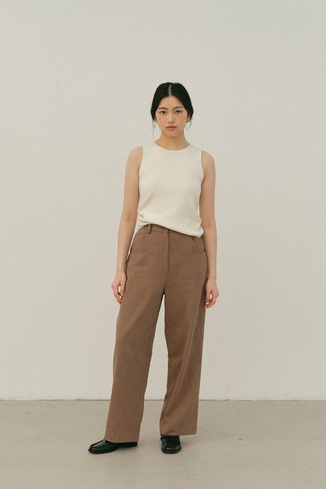 Ceramic Shoes, Straight Leg Trousers, Trousers Women, Cotton Linen, Cotton Twill, Fabric Color, Linen Blend, Painter, Knitwear