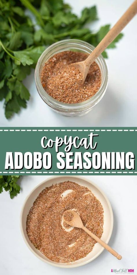 Goya Seasoning Recipe, Adobo Seasoning Recipe, Adobe Seasoning, Diy Spice Mix, Homemade Spice Mix, Spice Blends Recipes, Adobo Seasoning, Homemade Spice Blends, Seasoning Recipe