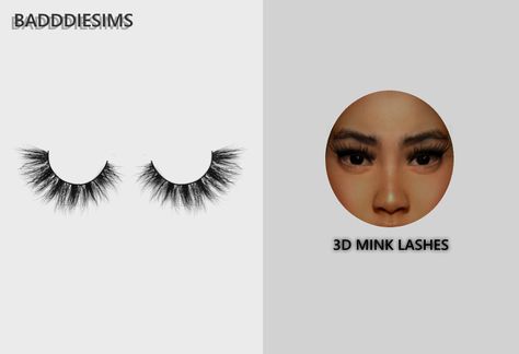 BADDDIESIMS — BADDDIESIMS 3D MINK LASHES M38 3D MINK LASHES M38... Brandysims Lashes, Sims 4 Urban Lashes, Simtury Cc, Sims 4 Mink Lashes Cc, Sims4 Cc Lashes, The Sims 4 Cc Lashes, Lashes Sims 4 Cc, Cc Makeup, Sims 4 Cc Eyes