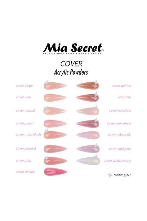 Mia Secret COVER PINKISH Acrylic Powder (8oz) Business Nails, Acrylic Nails At Home, Nail Techniques, Minimal Nails, Body Hacks, Pink Acrylics, Pink Acrylic Nails, Womens Nails, Xmas Nails