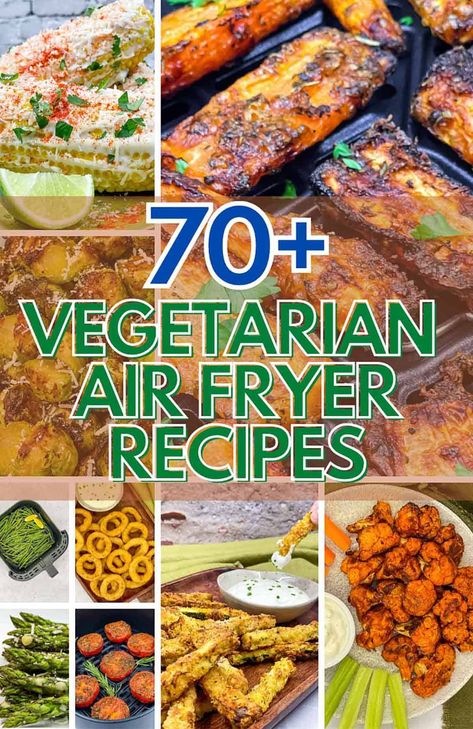 Nuwave Oven Recipes, Air Fryer Vegetarian Recipes, Resep Vegan, Vegetarian Air Fryer Recipes, Best Vegetable Recipes, Vegetarian Air Fryer, Air Fryer Recipes Vegetarian, Vegetarian Appetizers, Air Fryer Healthy