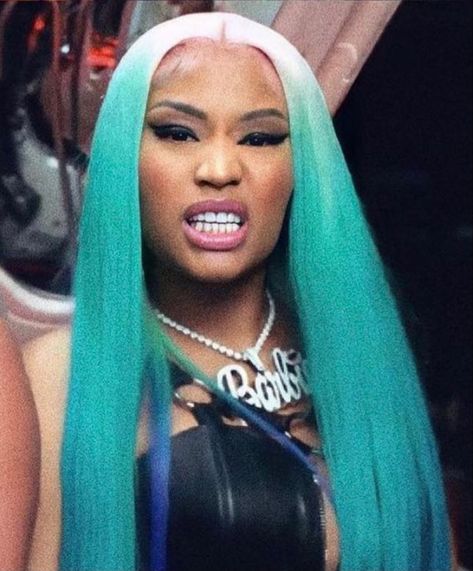 Nicki Minaj Blue, Nicki Minaj Photos, Neon Hair, Blac Chyna, Poster Pictures, Only Girl, Green Hair, Purple Hair, Nicki Minaj