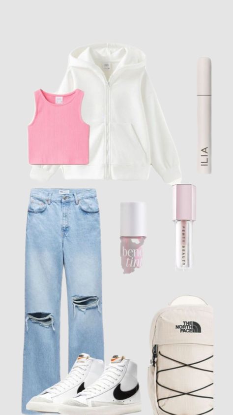 Tiktok Preppy, Cute Middle School Outfits, Preppy Outfits For School, Simple Outfits For School, Preppy Clothes, Preppy Summer Outfits, Casual Preppy Outfits, Populaire Outfits, Cute Lazy Day Outfits