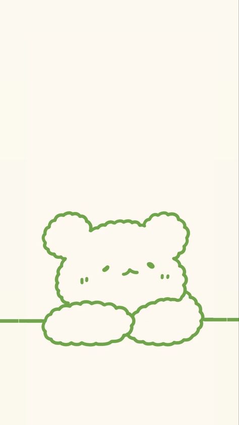 Bear Wallpaper Iphone, Wallpapers Cute, Wallpaper Green, Cute Cute, Bear Wallpaper, Wallpaper Iphone Cute, Cute Cartoon Wallpapers, Wallpaper Iphone, Cute Cartoon