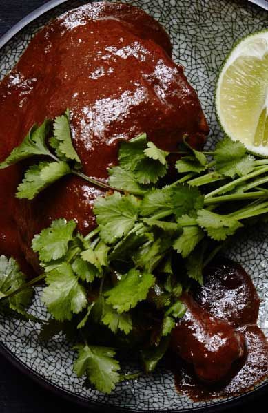 This traditional mole is a cooking project, but it's worth the time and effort. Mexican Mole, Mole Recipe, Mole Sauce, Plum Tomatoes, Toasted Almonds, Drying Herbs, Bon Appetit, Mole, Mexican Food Recipes