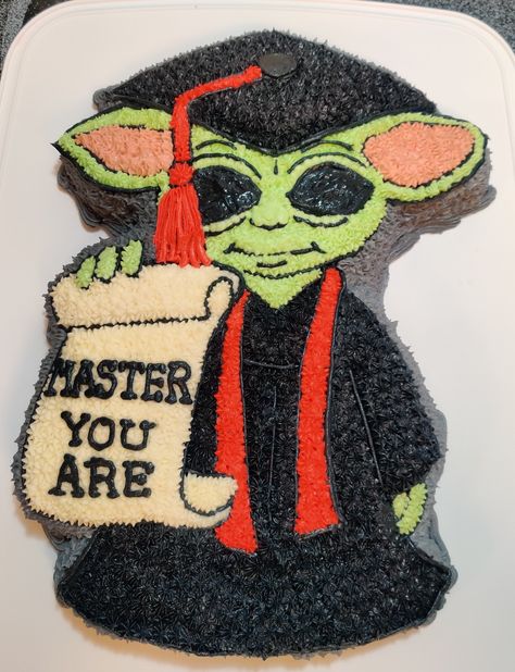 Star wars Star Wars Graduation Party, Masters Grad Party, Star Wars Graduation, Summer Graduation Party, Star Wars Party Food, Star Wars Cake, Graduation Cookies, May 4th, Graduation Funny