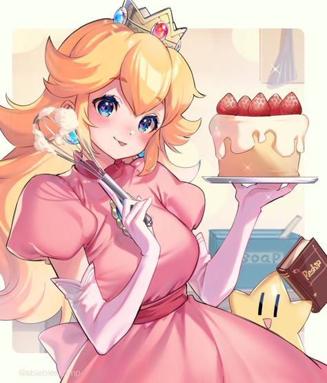 Mario Mario, Super Mario Princess, Mario And Princess Peach, Peach Mario, Mario Fan Art, Nintendo Princess, Elbow Gloves, Peach Art, Princesa Peach